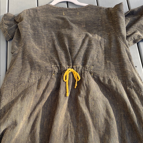 Blue Fish hand painted Floral Brown and gold Dress. Size 1 (10-16) - Picture 9 of 12